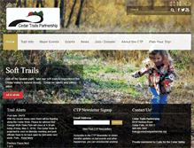 Tablet Screenshot of cedartrailspartnership.org